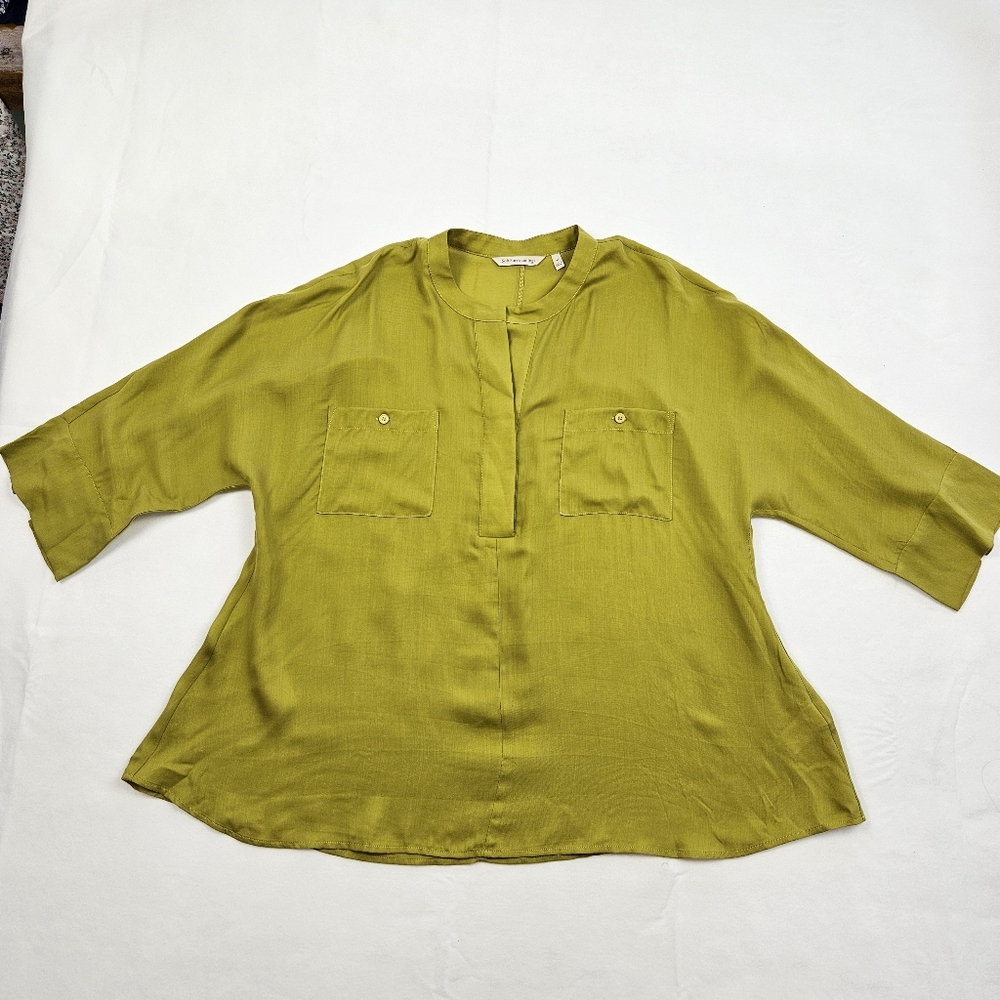 Soft Surroundings Ayanna Tunic Women’s Medium Chartreuse Excellent Condition EUC
